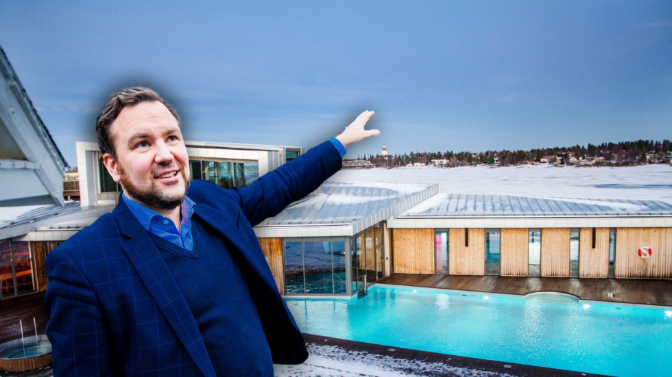 Planen är Cape east står för bygget av nytt badhus och att kommunen ingår ett hyresavtal, säger Tobias Lindfors Cape east