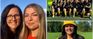 Började spela fotboll efter 40 • Mor och dotter gjorde hattrick