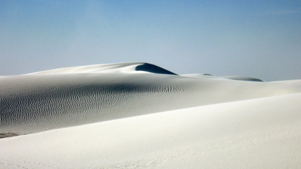 White Sands i New Mexico. Arkivbild.