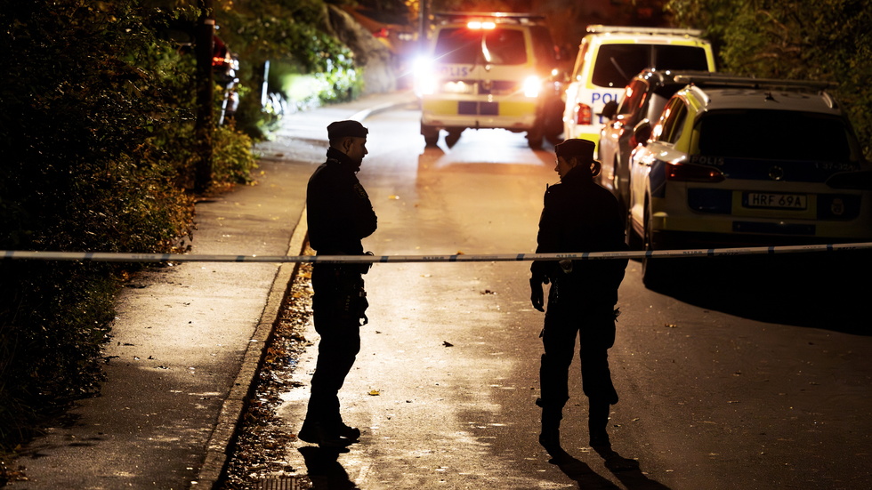 På natten den 12 oktober sköts en man ihjäl i en villa i Västberga i södra Stockholm. Den 16-årige pojken från Linköping misstänks för det mordet och för ytterligare två mord natten därpå.