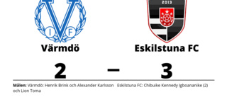 Eskilstuna FC vann efter Chibuike Kennedy Igboananikes dubbel