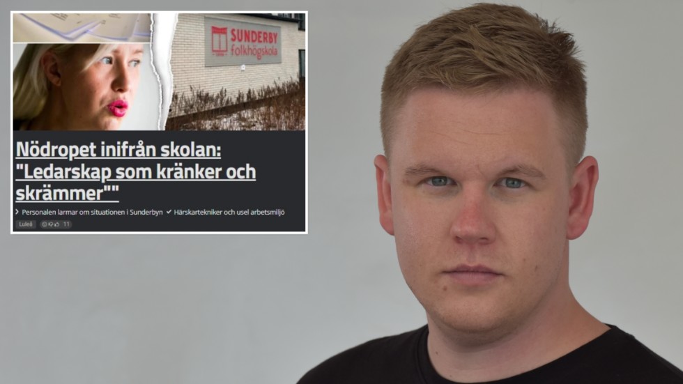 Locket på. Tomas Aronson Ylipää, styrelseordförande för Sunderby folkhögskola, vill inte närmare kommentera det stora personalmissnöjet på skolan men uppger att styrelsen har vidtagit åtgärder de senaste åren. "Vi har agerat löpande, bland annat har alla chefer gått en BAM-utbildning (bättre arbetsmiljö) och kurser i ledarskap", säger han.  