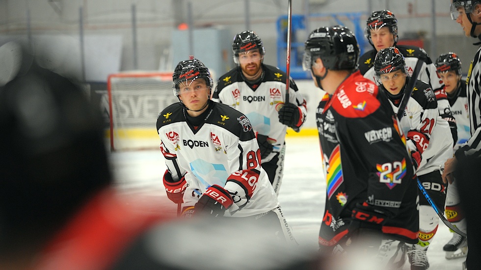 Erik Hannu åkte på en rejäl tackling mot Vännäs, när Boden ändå lyckades ta med sig seger.