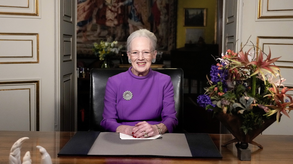 Drottning Margrethe håller nyårstal till danska nationen.