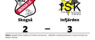 Tuff match slutade med seger för Infjärden mot Skogså