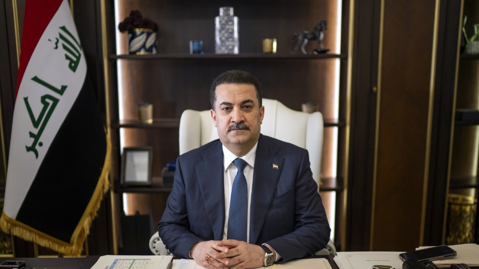 Iraks premiärminister Mohammed Shia al-Sudani. Arkivbild.