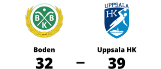 Seger för Uppsala HK med 39-32 mot Boden