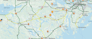 Spektakulära olyckor i morgontrafiken