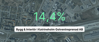 Inget företag i branschen hade större omsättning än Bygg & Interiör i Katrineholm Golventreprenad AB