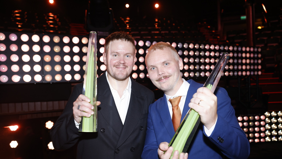 Leif och Billy, eller Klas Eriksson och Alfred Svensson på senaste Kristallengalan. Arkivbild.