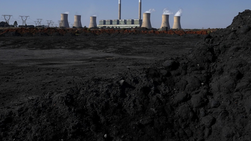 Kolkraftverk i Mpumalanga i Sydafrika. Arkivbild.