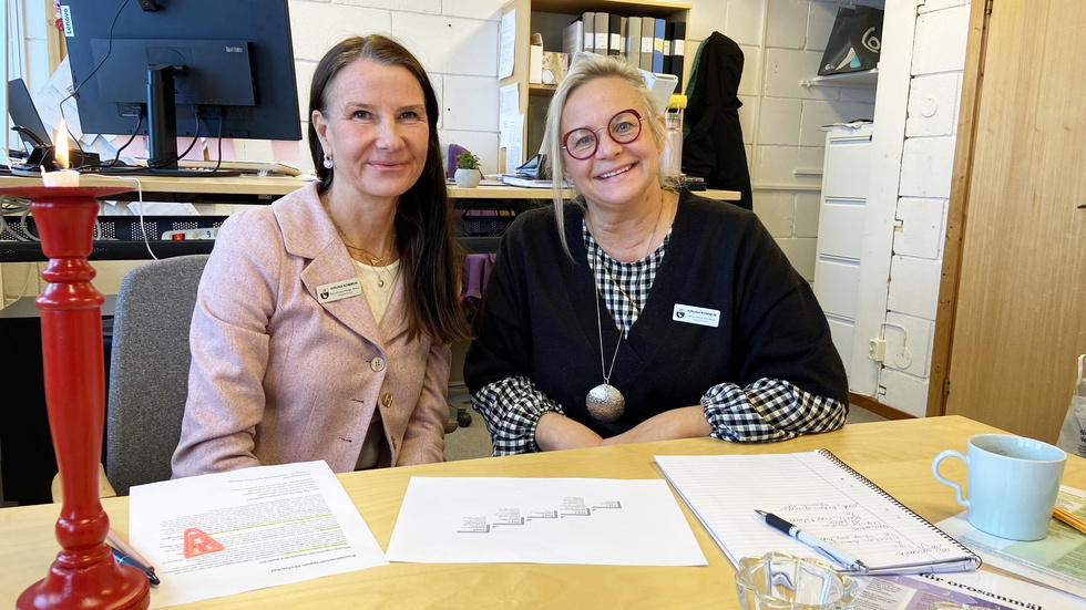 Rektor Eva Lönnelid Pilhage och biträdande rektor Carina Olsson kan redan nu se att en skärpning har givit effekt. 