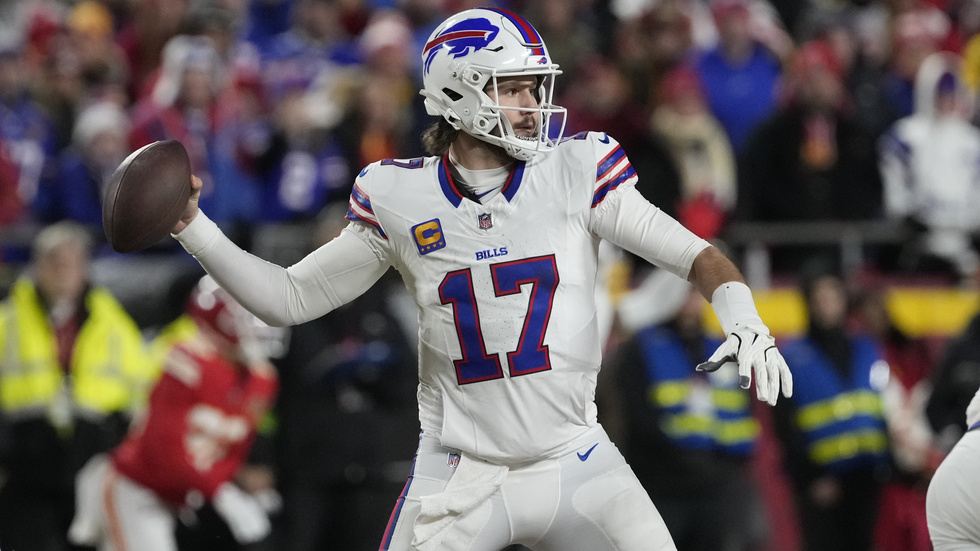 Buffalos quarterback Josh Allen. Arkivbild.
