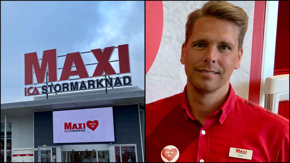 Emil Remröd är vd på Ica Maxi i Katrineholm.