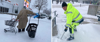  Så ser det ut i Uppsala i ovädret