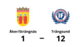 Åker/Strängnäs utklassat av Trångsund hemma – med 1-12