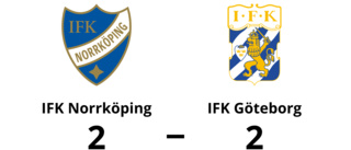 IFK Norrköping tappade ledningen mot IFK Göteborg