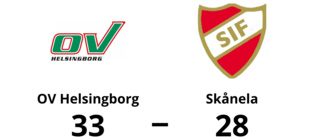 Skånela föll med 28-33 mot OV Helsingborg