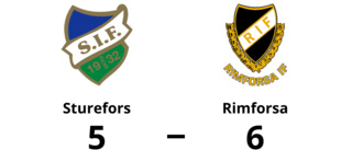 Stark vändning till seger för Rimforsa mot Sturefors