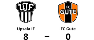 FC Gute förlorade mot Upsala IF i P16 Div 1 Region 5 herr