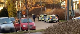 Polisinsats i centrala Nyköping