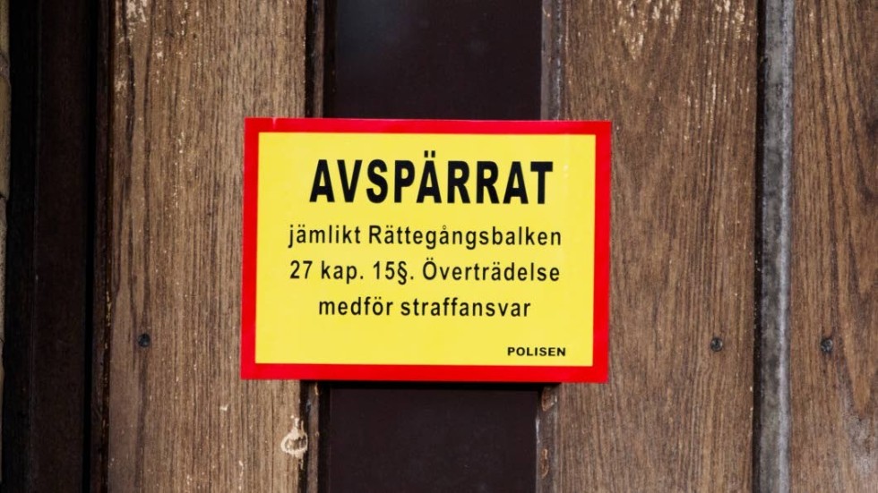 Bostaden är nu avspärrad.