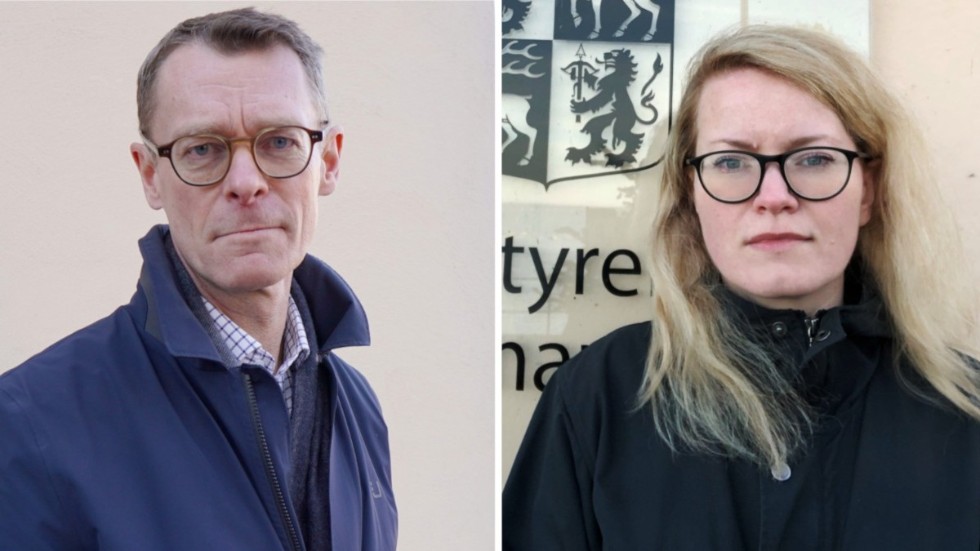 Kalmar läns landshövding Peter Sandwall och länsstyrelsens klimat- och energistrateg Madeleine Mårtensson.