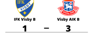 Seger för Visby AIK B borta mot IFK Visby B