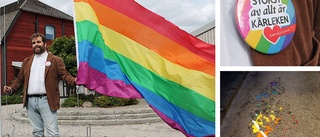 Prideflaggan i Ryd eldades upp: "Helt oacceptabelt"