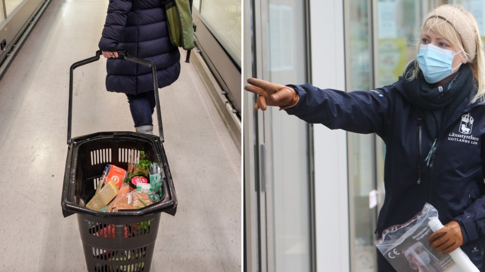 20-25 verksamheter per vecka har kontrollerats på Gotland sedan tillsynen började för en månad sedan. Till höger Marlene Andersson från länsstyrelsen.