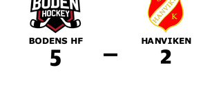 Bodens HF vann mot Hanviken - trots underläge