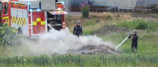 Mindre brand på gård vid kanalen