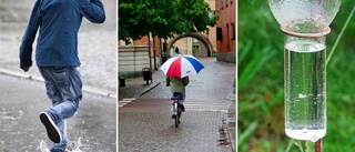 Uppsala i regntoppen: Så mycket har det fallit