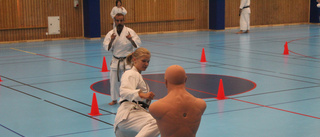 Utövar karate utan kroppskontakt