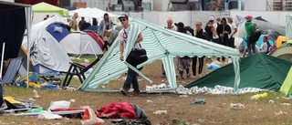 Saneringen efter Bråvallafestivalen har börjat