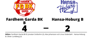 Fardhem Garda BK B segrare hemma mot Hansa-Hoburg B