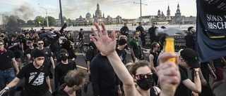 Flera skadade i protester i Leipzig