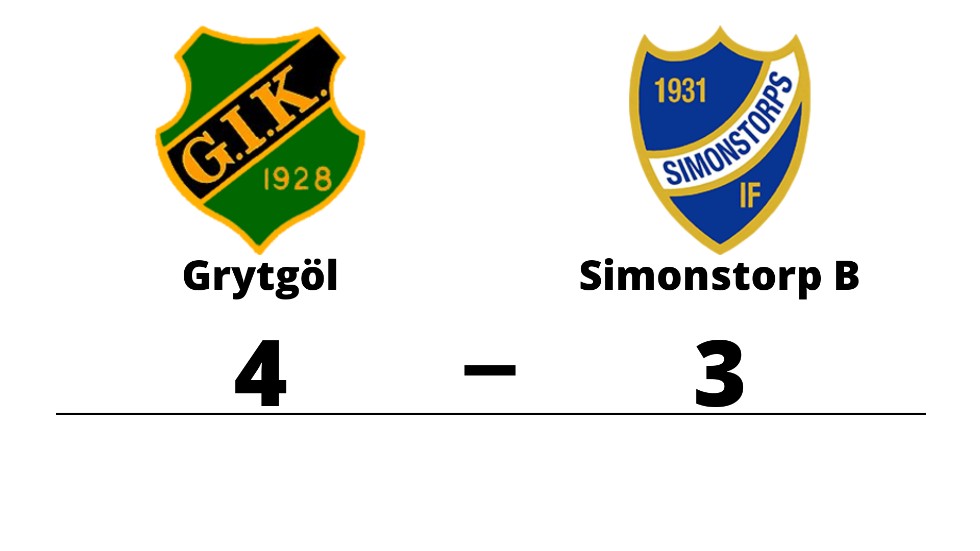 Grytgöls IK vann mot Simonstorps IF B
