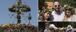 Många ville se den unika midsommarstången i Malmköping