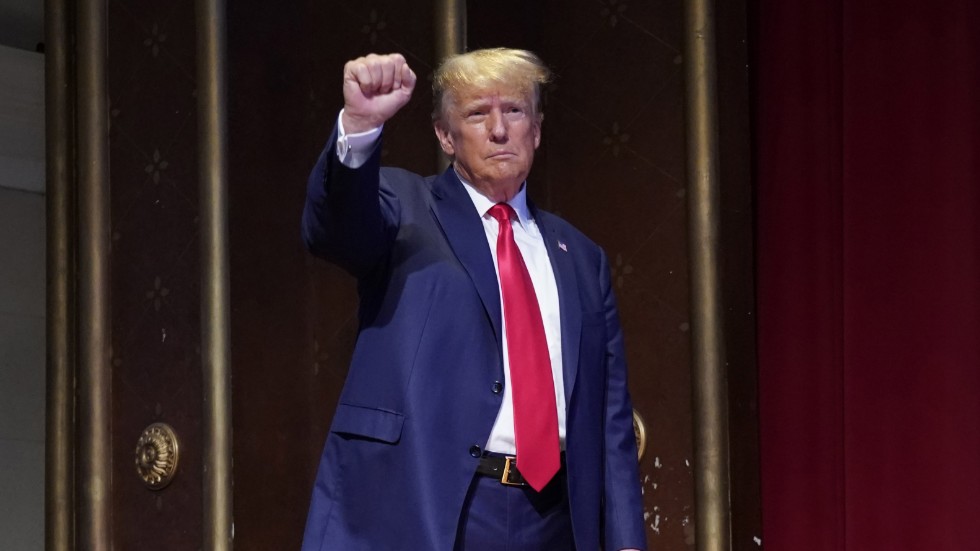 På tisdagen gör Donald Trump sitt första framträdande vid den federala domstolen i Miami. Arkivbild.