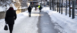 Varför ploga bara halva cykelbanan?