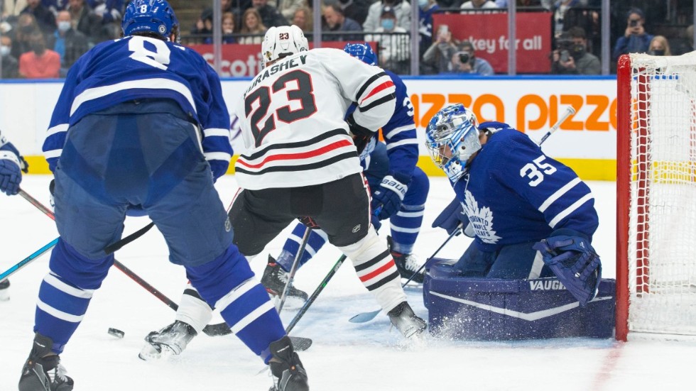 Torontos målvakt Petr Mrazek spelade för första gången sedan den 30 oktober.