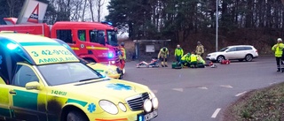 Cyklist påkörd av lastbil