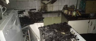 Stekt köttfärs orsakade brand