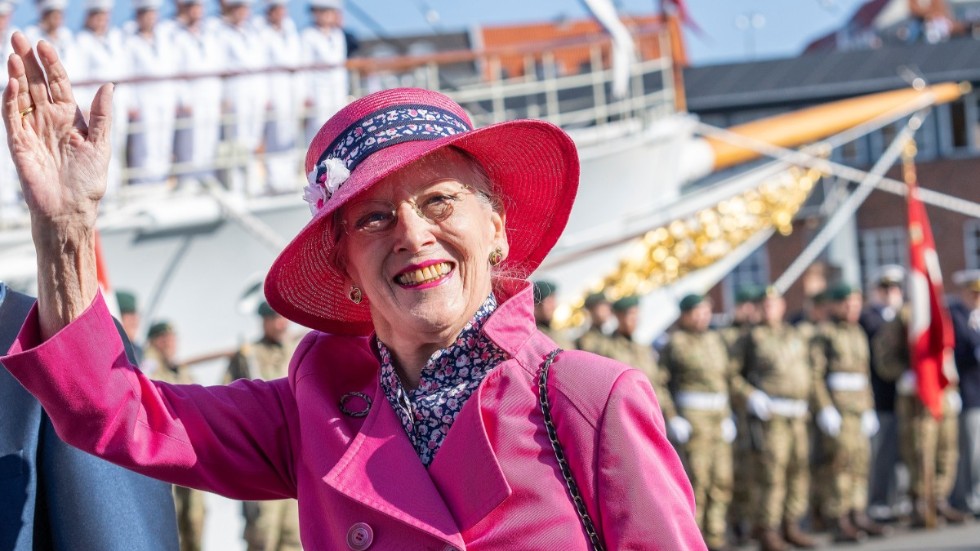 Drottning Margrethe klev upp på tronen 1972, 31 år gammal. Arkivbild.