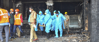 Tio döda i brand på coronahotell i Indien