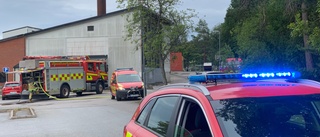 En brand uppstod vid kommunhuset