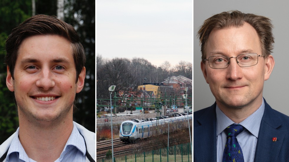 Trafikverket har inte råd att satsa på fyrspåret. Stoppa planerandet av bostäder, tycker Pontus Lamberg (KD), avvakta, tycker Klas Bergström (M).