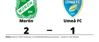 Morön vann hemma mot Umeå FC