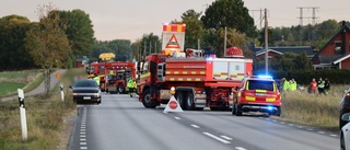 Olycka utanför Uppsala – två bilar och en buss